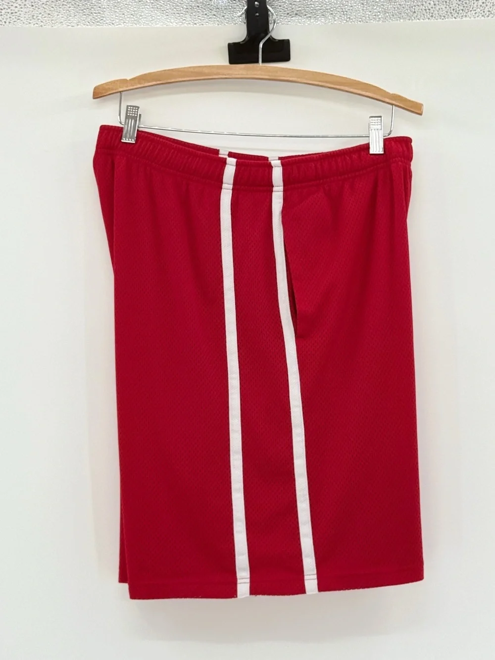 Nike Red Mesh Basketball Shorts XL Athletic Gym Training Drawstring Activewear
